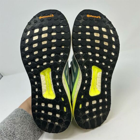 Adidas Solar Glide Running Shoes Light Blue Neon Green Size 6.5 Athletic Sneaker - Picture 10 of 13